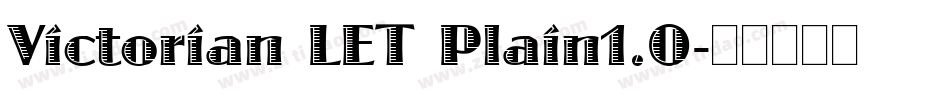 Victorian LET Plain1.0字体转换